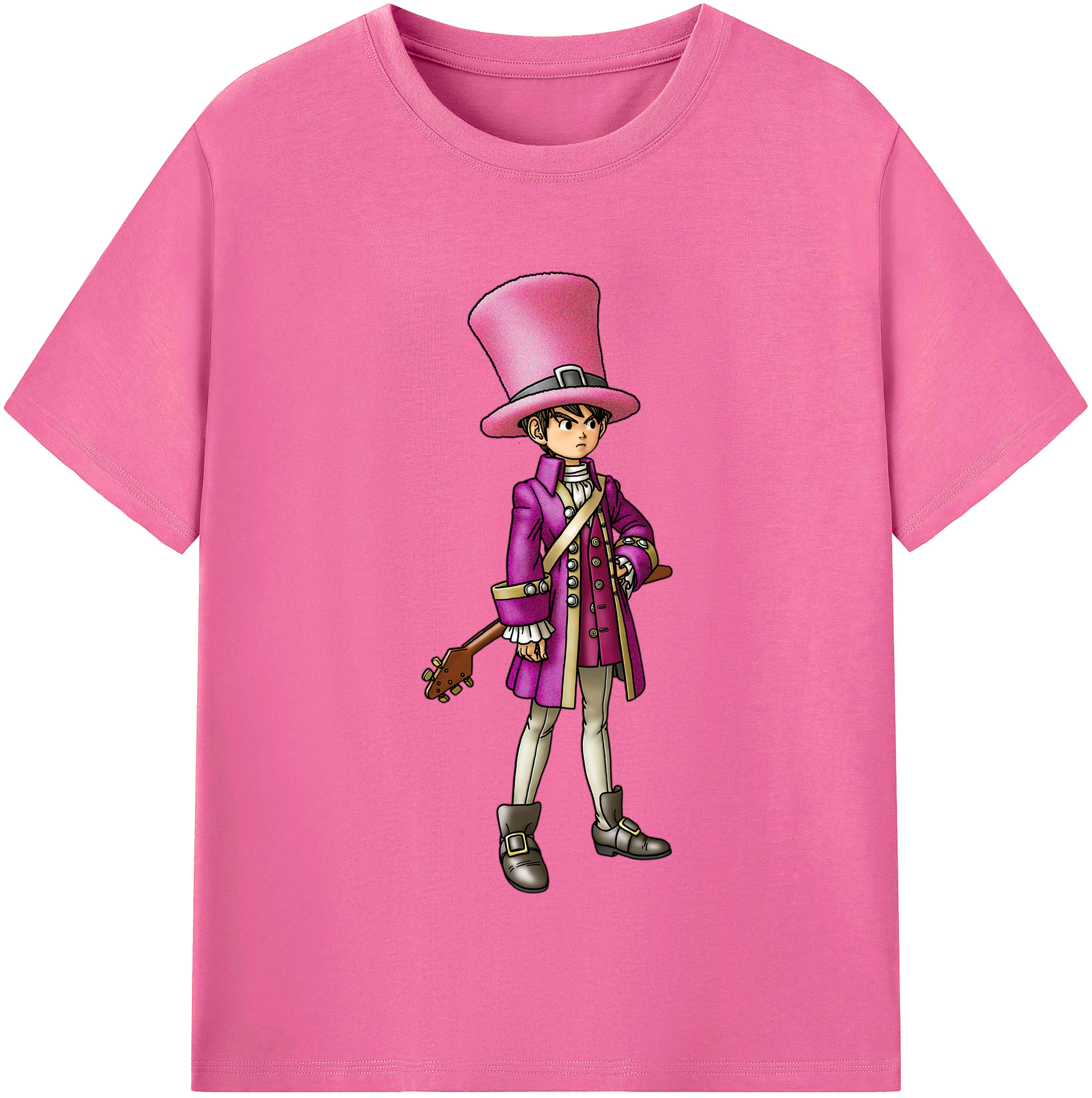 （画像用） ドラゴンクエスト Doragon Kuesuto Dragon Quest レディースカジュアルプリントTシャツ（綿100％）